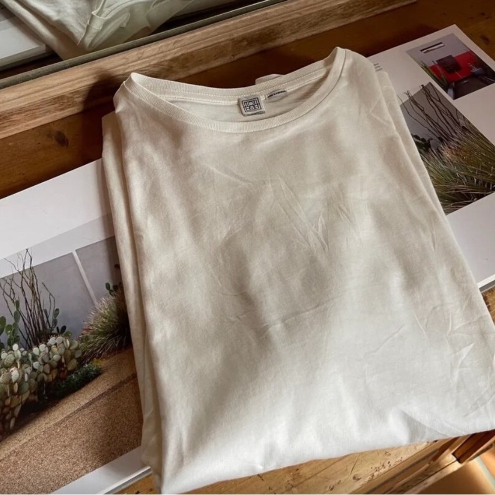 Toteme Cream Long Sleeve Shirt